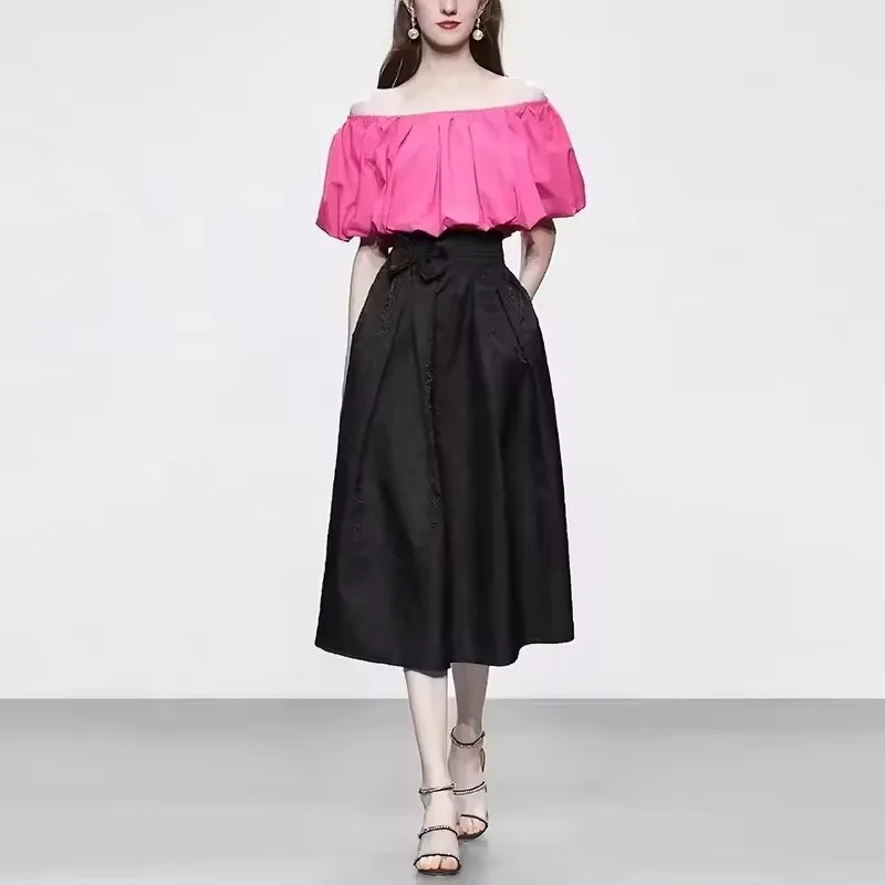 Vestido de chiffon oversized de longitud a la rodilla para mujeres, impreso con cera africana de alta calidad, hecho en una fábrica natural china para el día