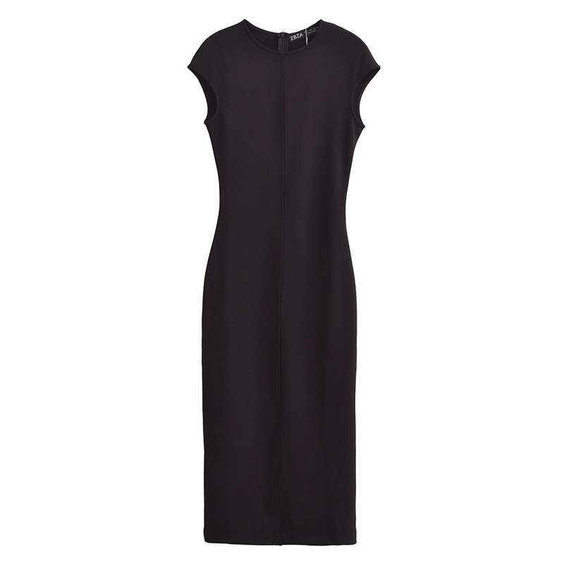 Vestido Casual para Mujeres Nuevo Vestido de Primavera para Estilo Europeo y Americano de Mujeres Sin Mangas Diseño Slim de Temperamento Niche