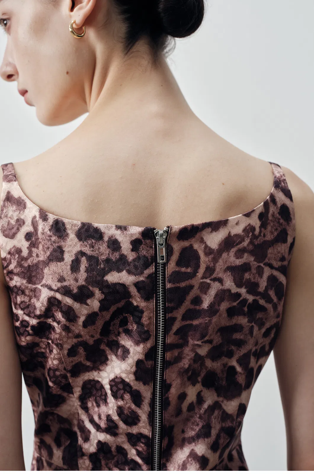 Vestido ajustado para mujeres con estampado de leopardo personalizado