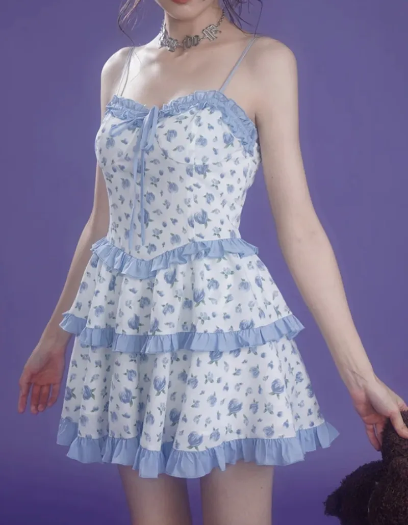 Vestido mini floral de verano