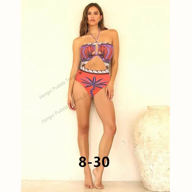 Estilo sexy mujeres sólido vestido de baño cubre bikini falda envolvente