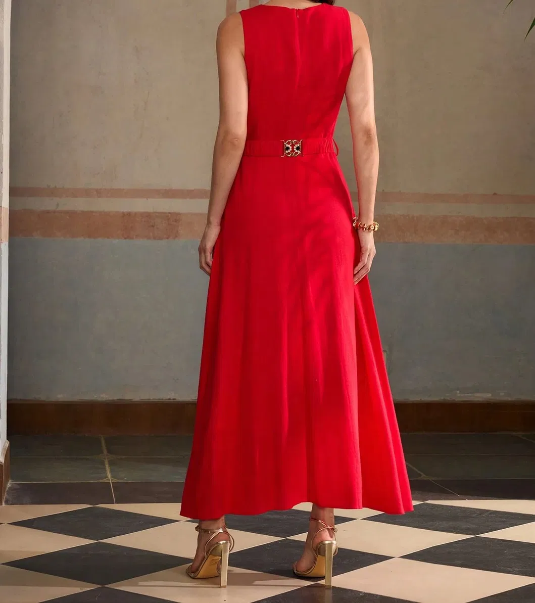Vestido largo casual de mujer