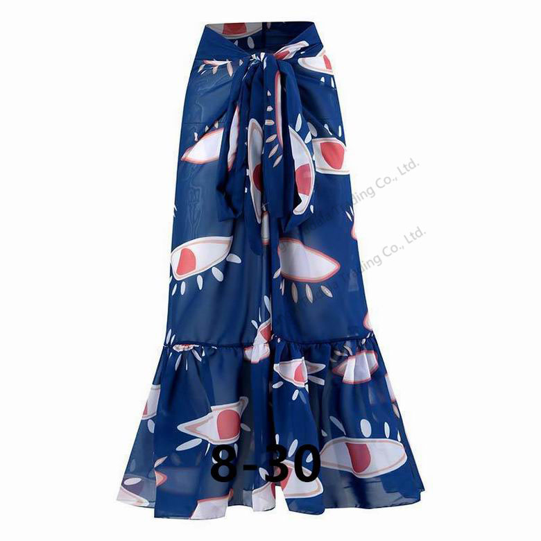 Estilo sexy mujeres sólido vestido de baño cubre bikini falda envolvente