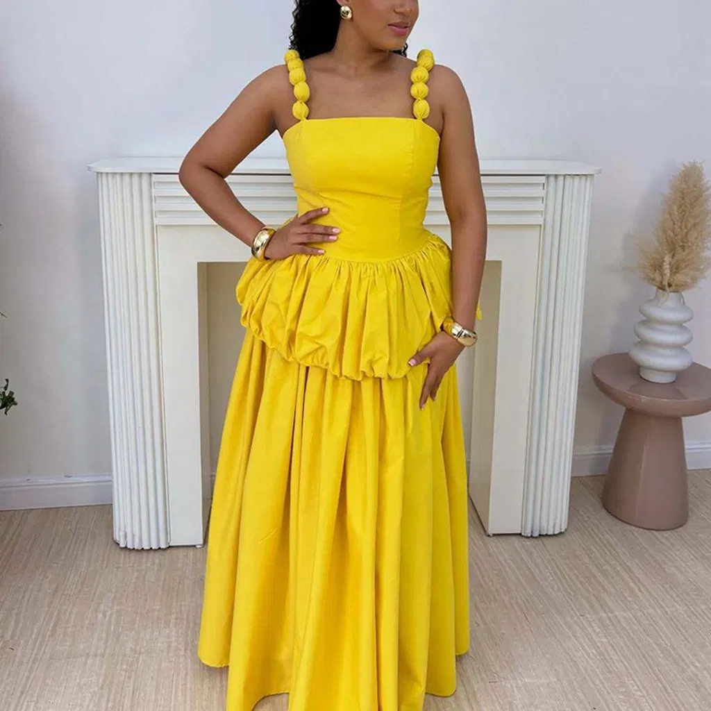 Venta al por mayor de vestidos de talla grande para mujeres, elegantes y de moda, vestidos de fiesta con pliegues