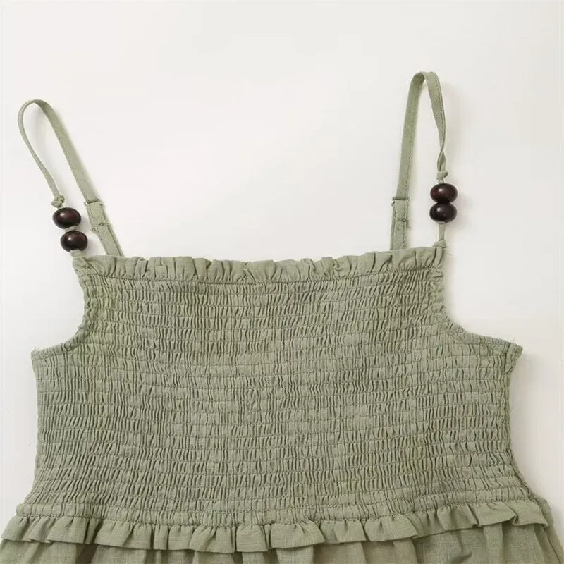 Vestido MIDI de moda para mujer, retro, de cintura alta