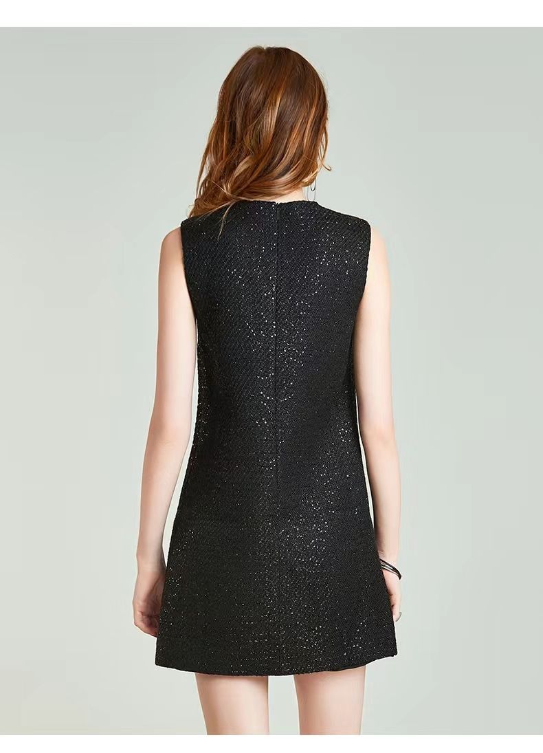 Ropa de vestidos de noche para mujeres al por mayor, vestido de fiesta sexy de lujo con lentejuelas fragantes