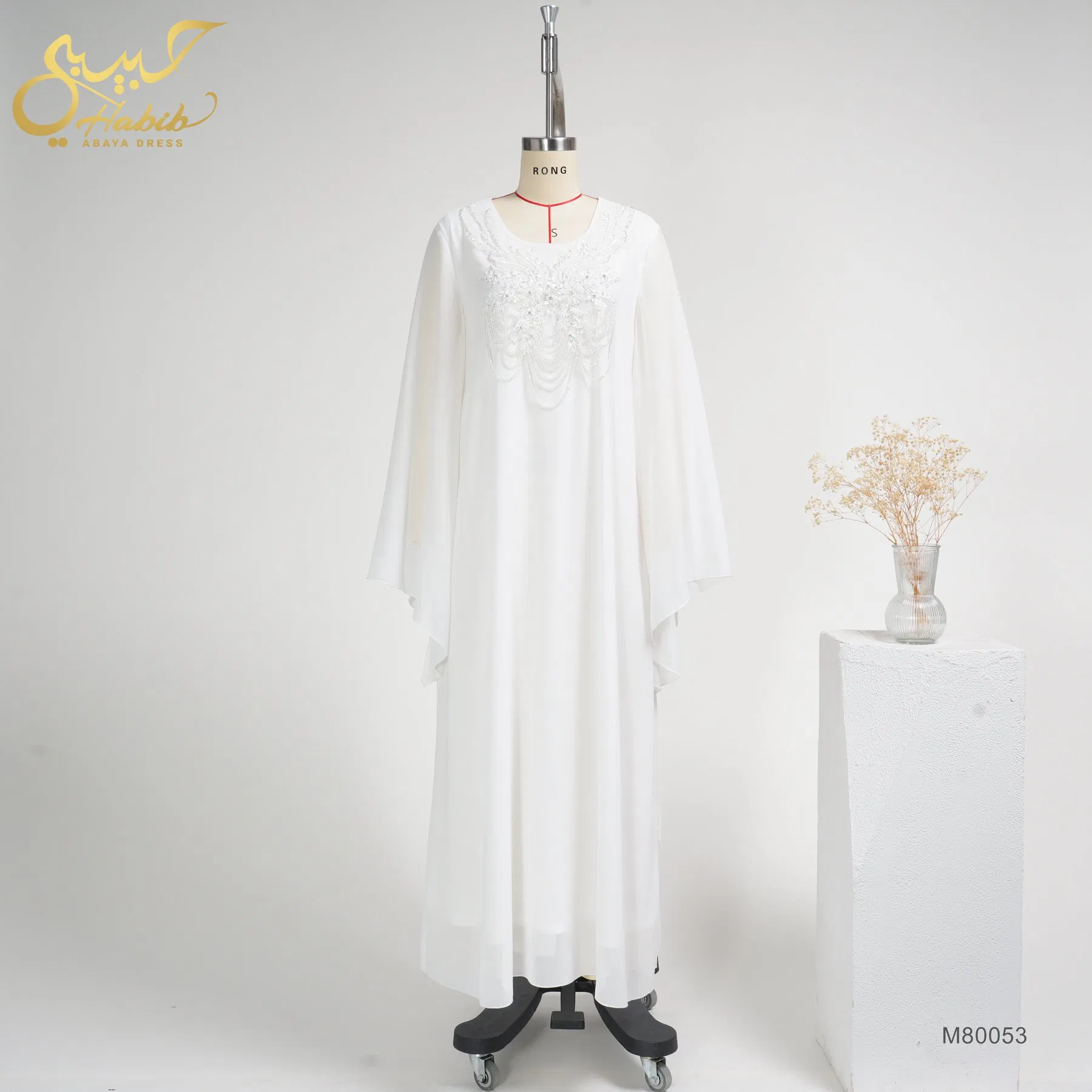 Abaya de mujer primavera verano hecha a medida, vestido musulmán de fábrica directa