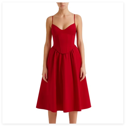 Vestido de verano sin mangas de estilo francés elegante para mujeres