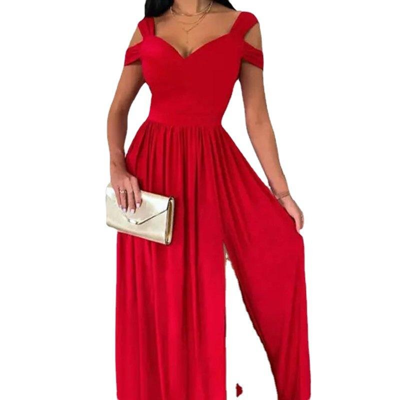Venta Caliente Ropa Casual de Verano de Alta Calidad Vestido Elegante con Abertura Vestido de Noche para Mujeres Fiesta