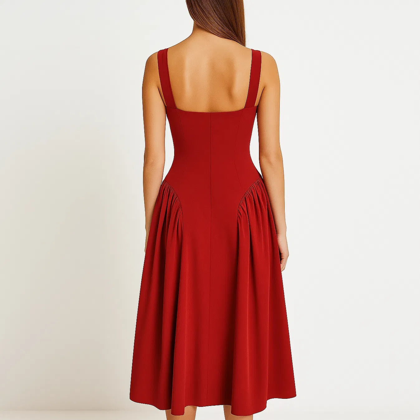 Vestido casual elegante hecho a medida para el uso diario de mujeres