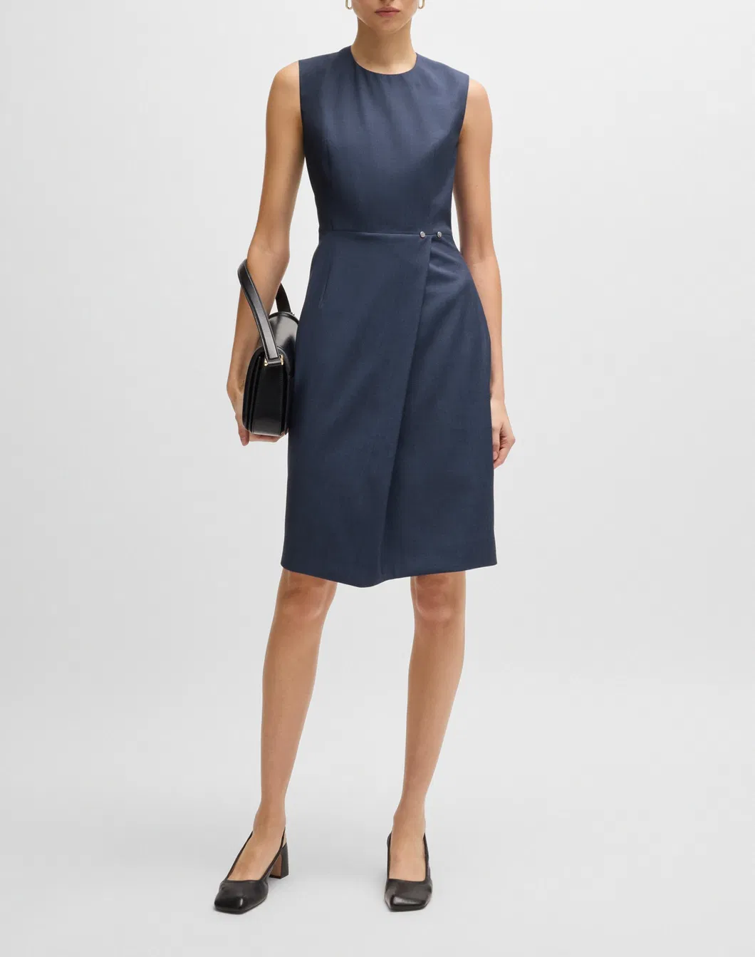 Vestido de traje sin mangas elegante para mujeres profesionales, vestido casual