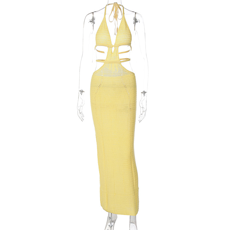 Vestido casual con escote en forma de envoltura, encaje y diseño de splicing, estilo callejero sexy para mujeres