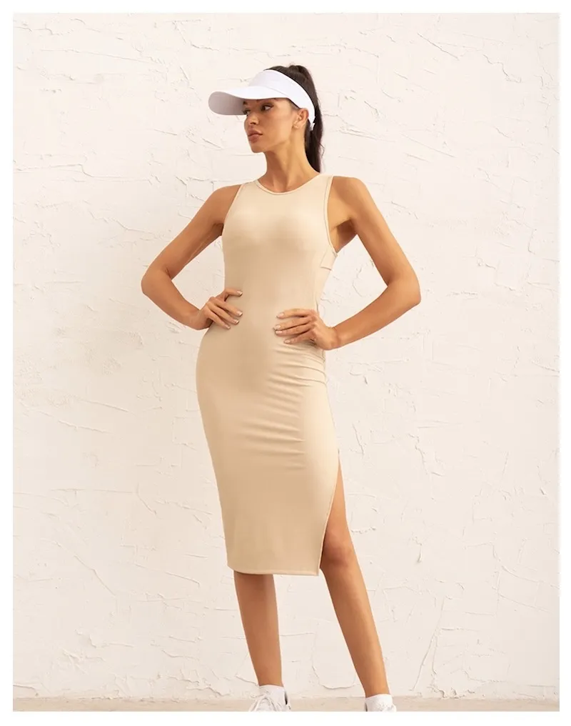 Vestido deportivo en color rosa pastel