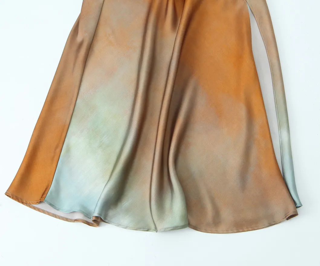 Detalle de espalda vestido elegante