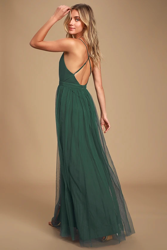 Vestido largo sin mangas de moda para mujeres en verde cazador, fábrica de ropa personalizada OEM en China, venta al por mayor