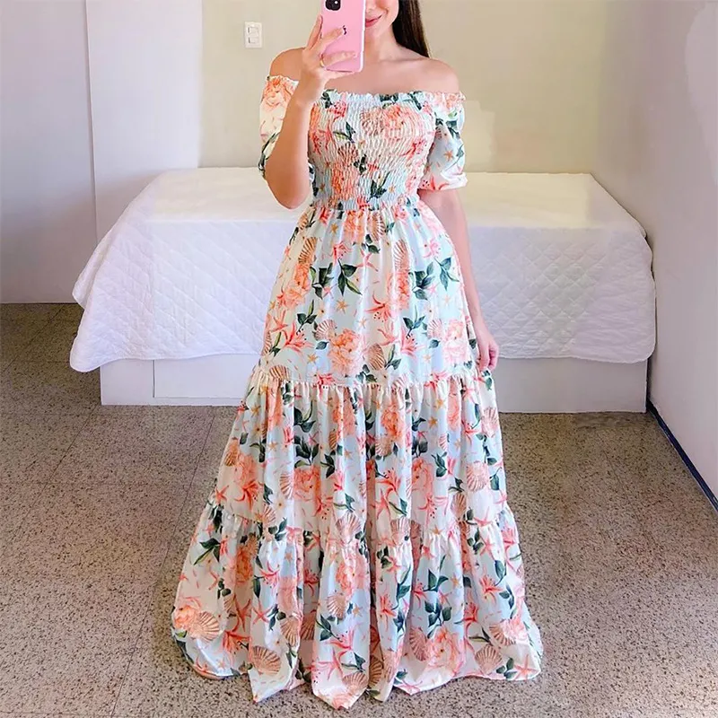 Diseño de primavera y verano vestido casual