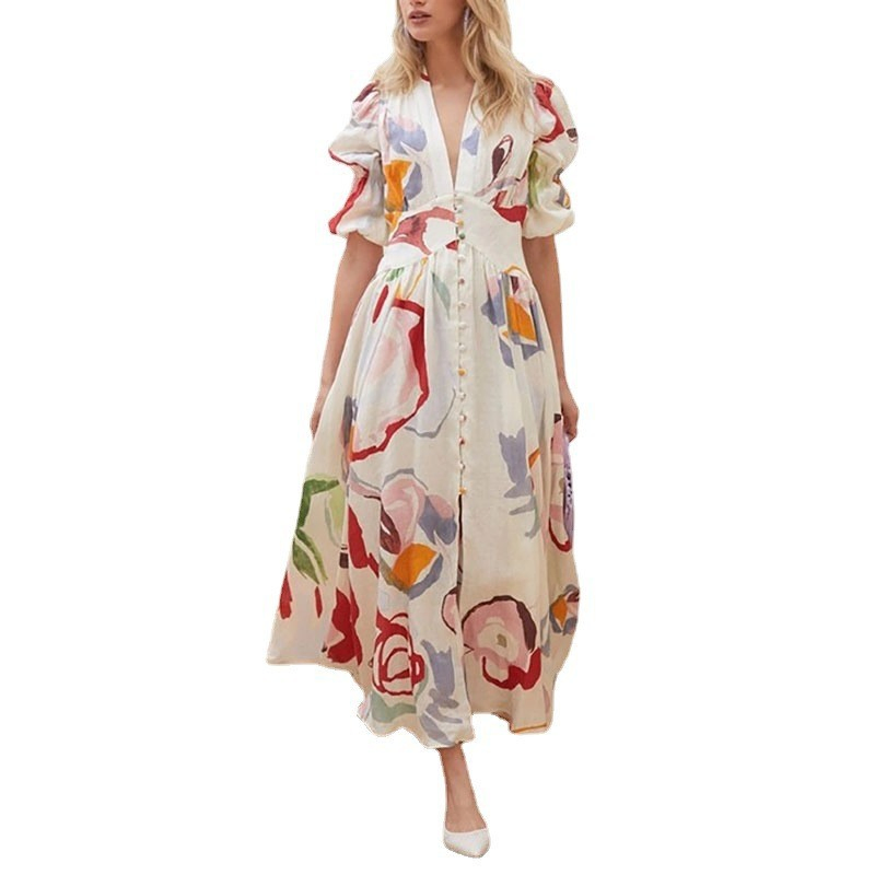 Vestido de playa de gasa elegante para mujeres - Look perfecto de primavera y verano