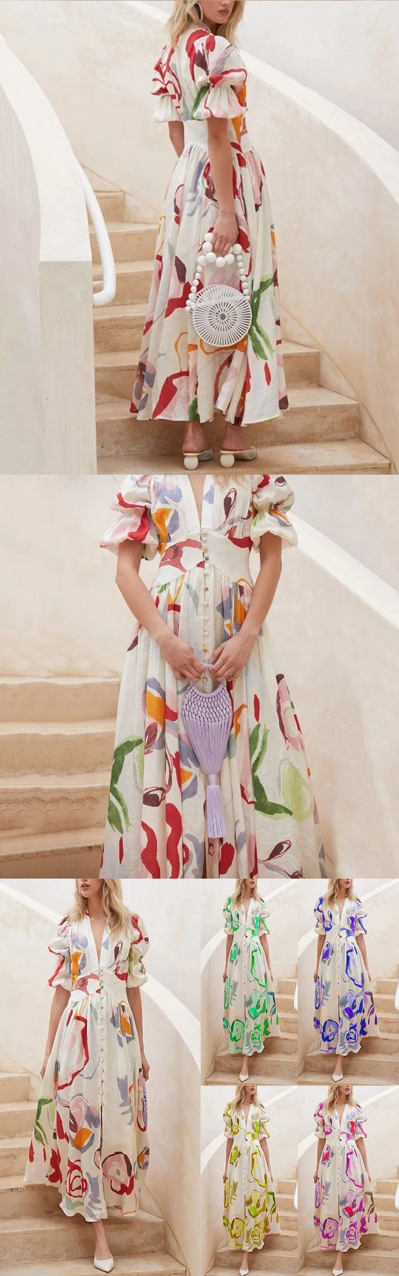 Vestido de playa de gasa elegante para mujeres - Look perfecto de primavera y verano