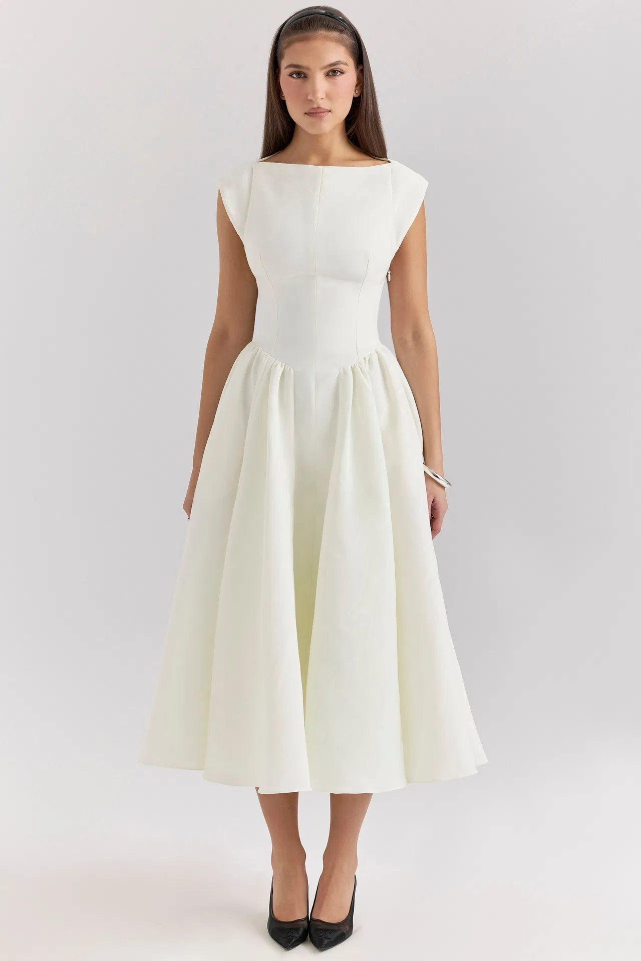Vestido de verano sin mangas de estilo francés elegante para mujeres