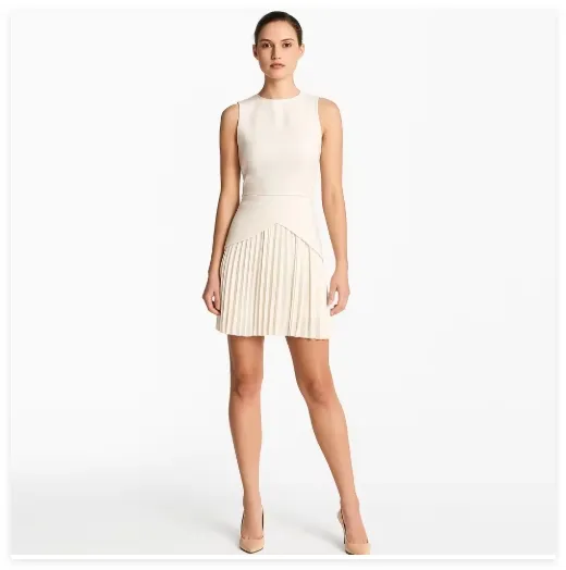 Vestido de verano sin mangas de estilo francés elegante para mujeres