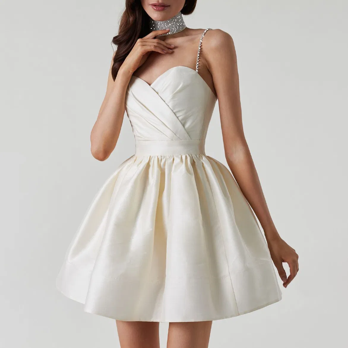 Vestido mini elegante de princesa para fiesta de noche para mujeres