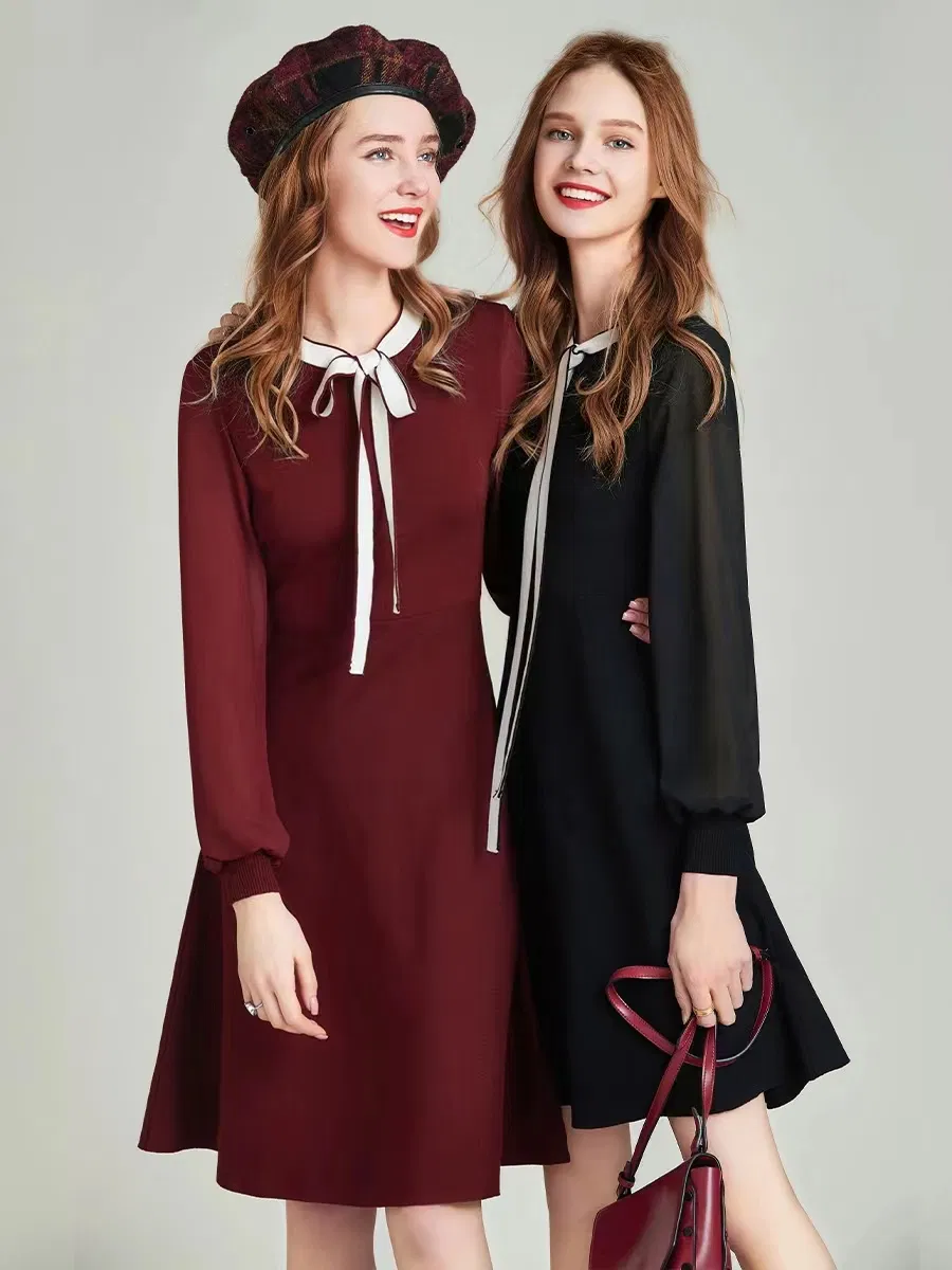 Vestidos de noche de chiffon de alta calidad para mujeres