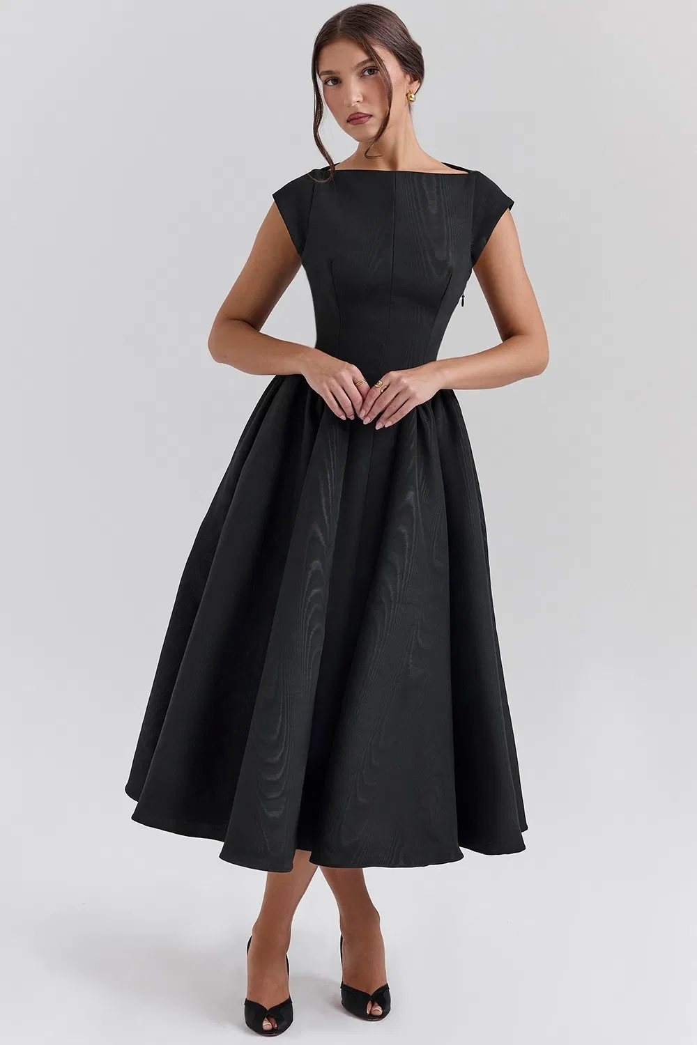 Vestido de verano sin mangas de estilo francés elegante para mujeres