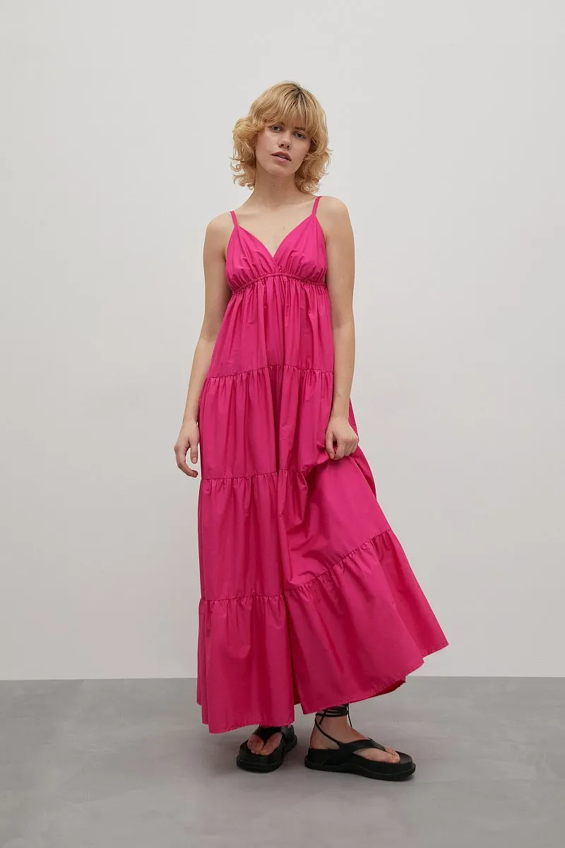 Vestido de una pieza elegante de playa para mujeres, con tirantes de bambú, moda femenina al por mayor
