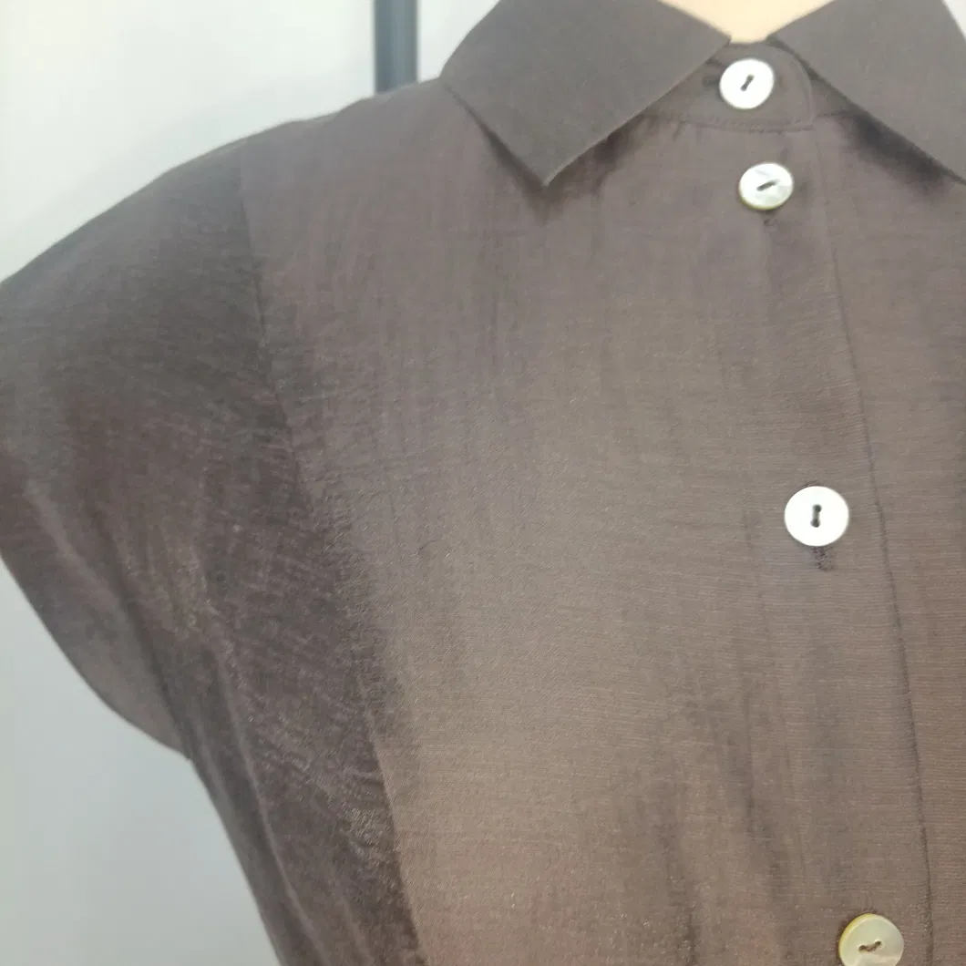 Vestido sin mangas con cuello para mujer, vestido de pastel con cinturón en la cintura, estilo de oficina