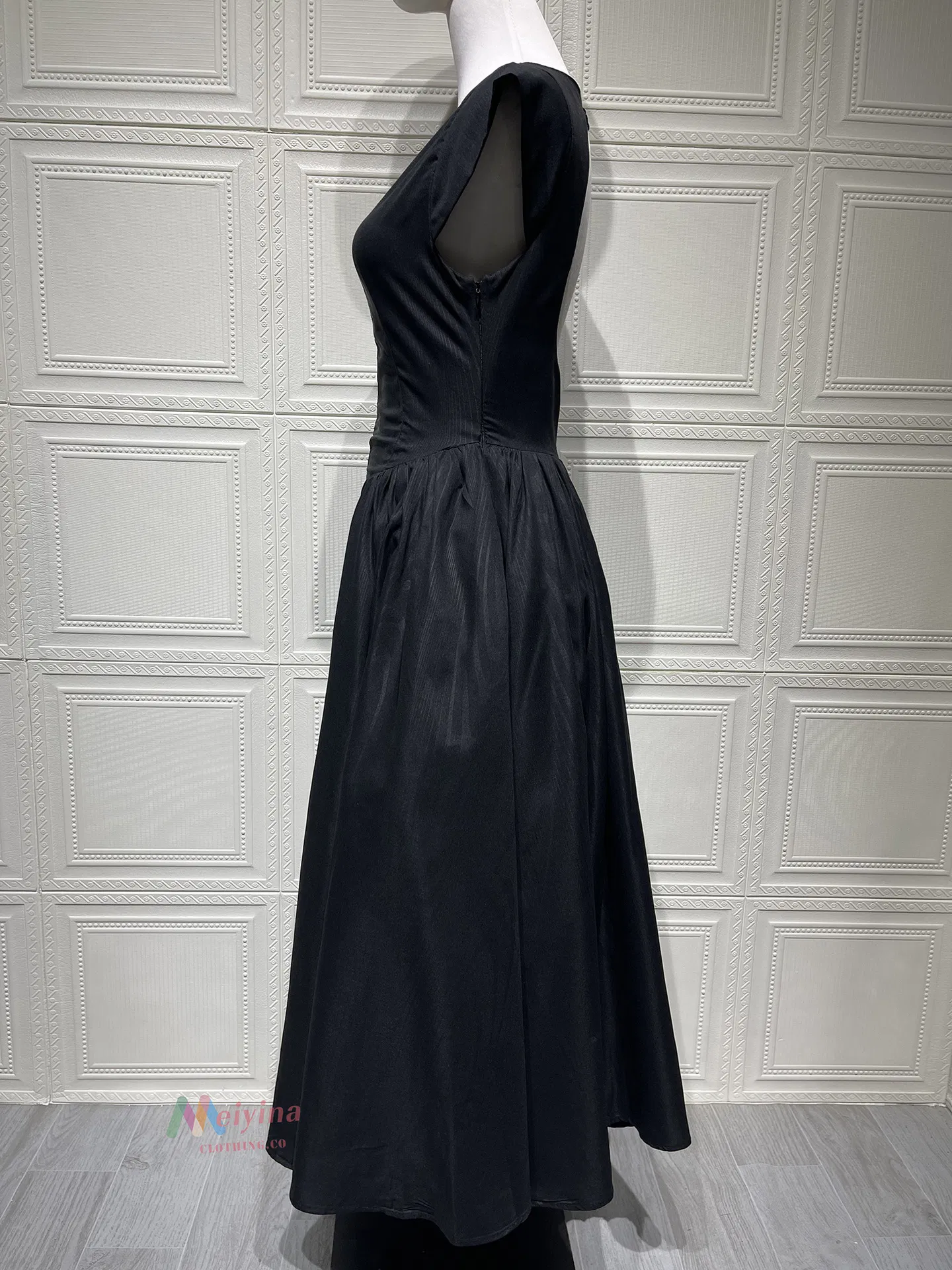 Vestido de verano sin mangas de estilo francés elegante para mujeres