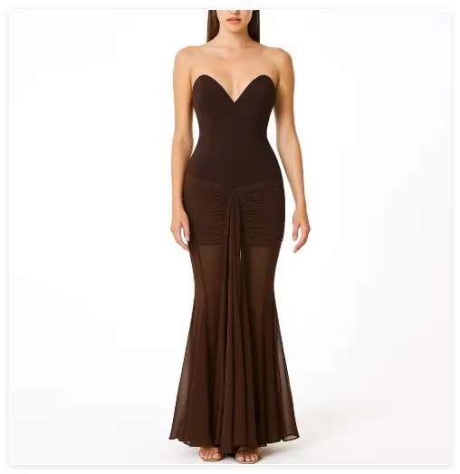 Vestido de verano sin mangas de estilo francés elegante para mujeres