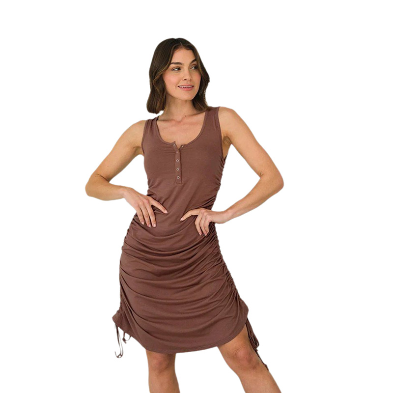Vestido de despedida de bambú de una sola manga hecho a medida para mujeres