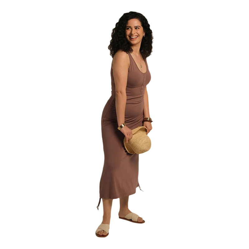 Vestido de despedida de bambú de una sola manga hecho a medida para mujeres