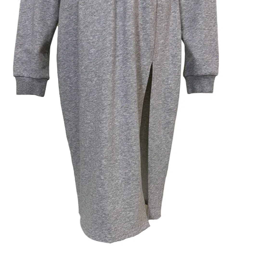 Nuevo vestido elegante de cuello alto, cintura alta y abertura para mujeres, traje casual de moda