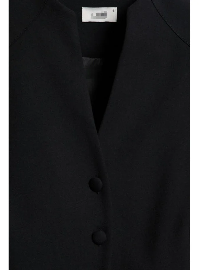 Vestido de traje corto con botones frontales de diseño para mujeres