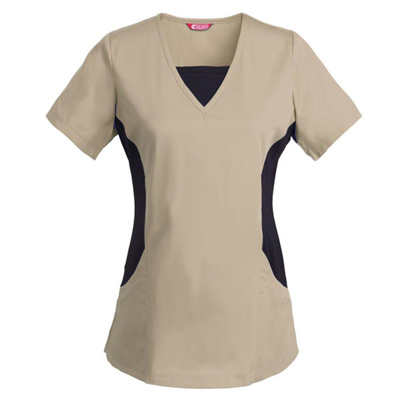 Nuevo diseño de mujeres al por mayor, bata de laboratorio personalizada de manga corta para hospital, vestido de uniforme médico de enfermería