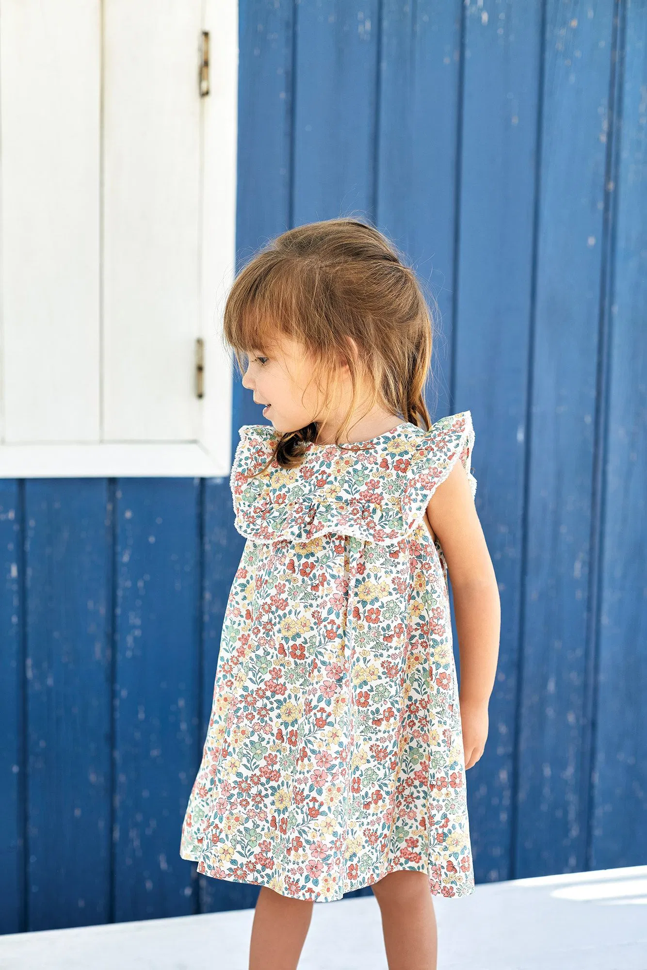 2026 Nuevas Llegadas Marca Privada Personalizada Mayorista Diseñadores Alta Calidad Moda Casual Verano Ropa Infantil Ropa para Niños Vestido de Niña con Floral