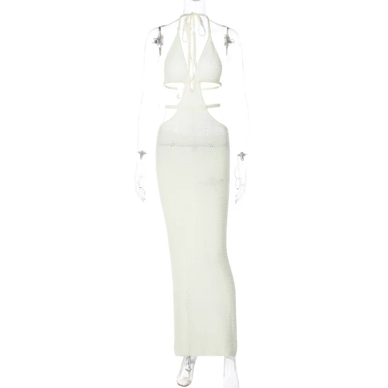 Vestido casual con escote en forma de envoltura, encaje y diseño de splicing, estilo callejero sexy para mujeres