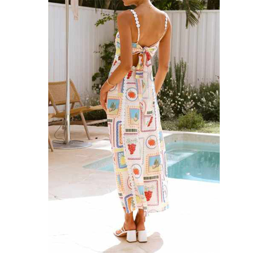 2025 Vestido Maxi Vintage para Mujeres Casual Sexy con Cintura Imperio