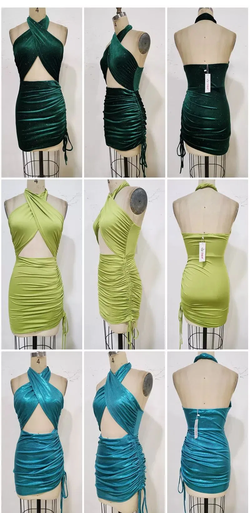 Vestidos de mujer personalizados al por mayor, ropa de fiesta sexy para la noche, moda, prendas de vestir, nuevo diseño de vestido para mujeres