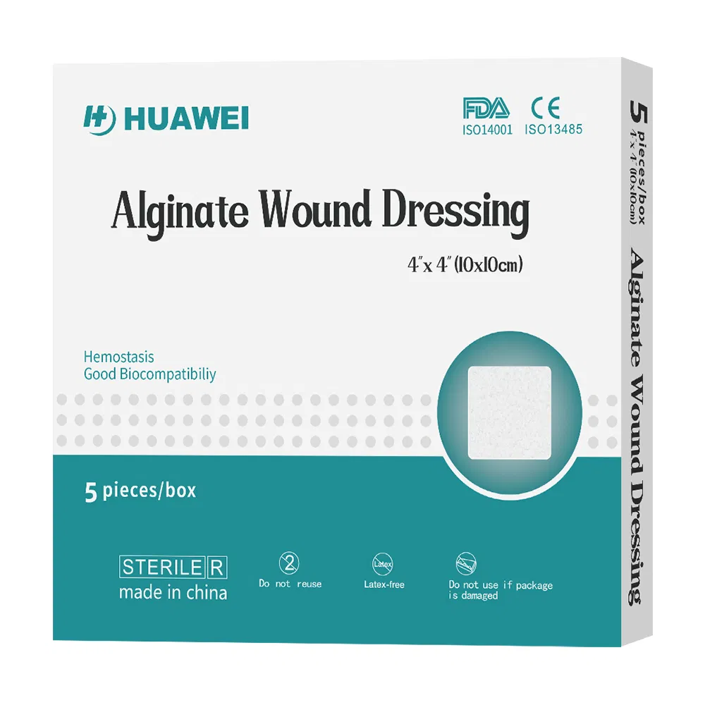 ضمادة جروح من ألجينات الفضة المضادة للميكروبات من مصنع صيني