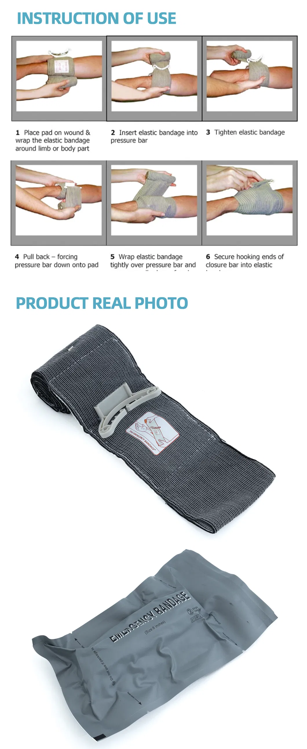 استخدام الضمادة