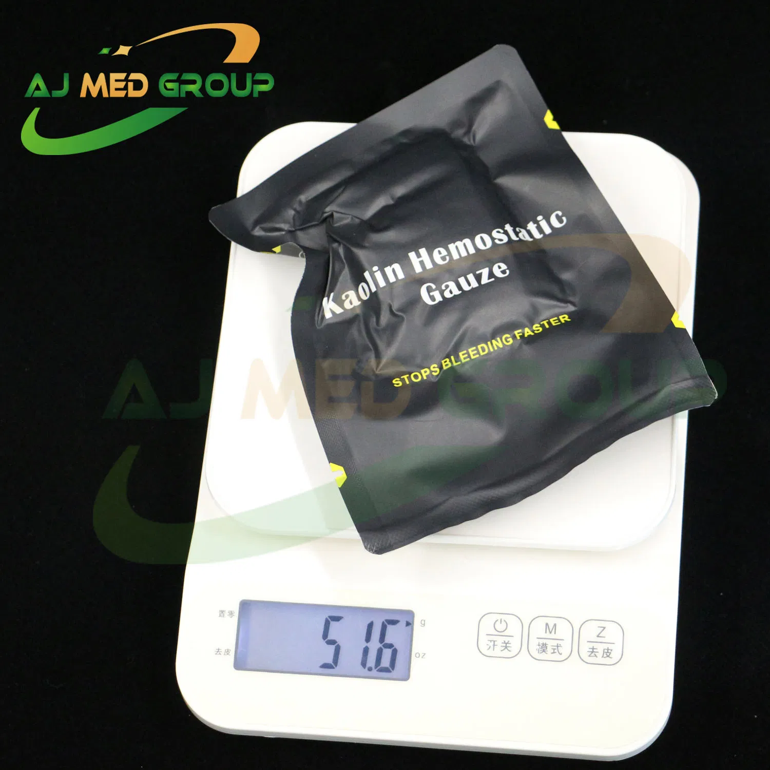 ضمادة قازية كاولين فاخرة 3-Inch للتحكم الفعال في النزيف