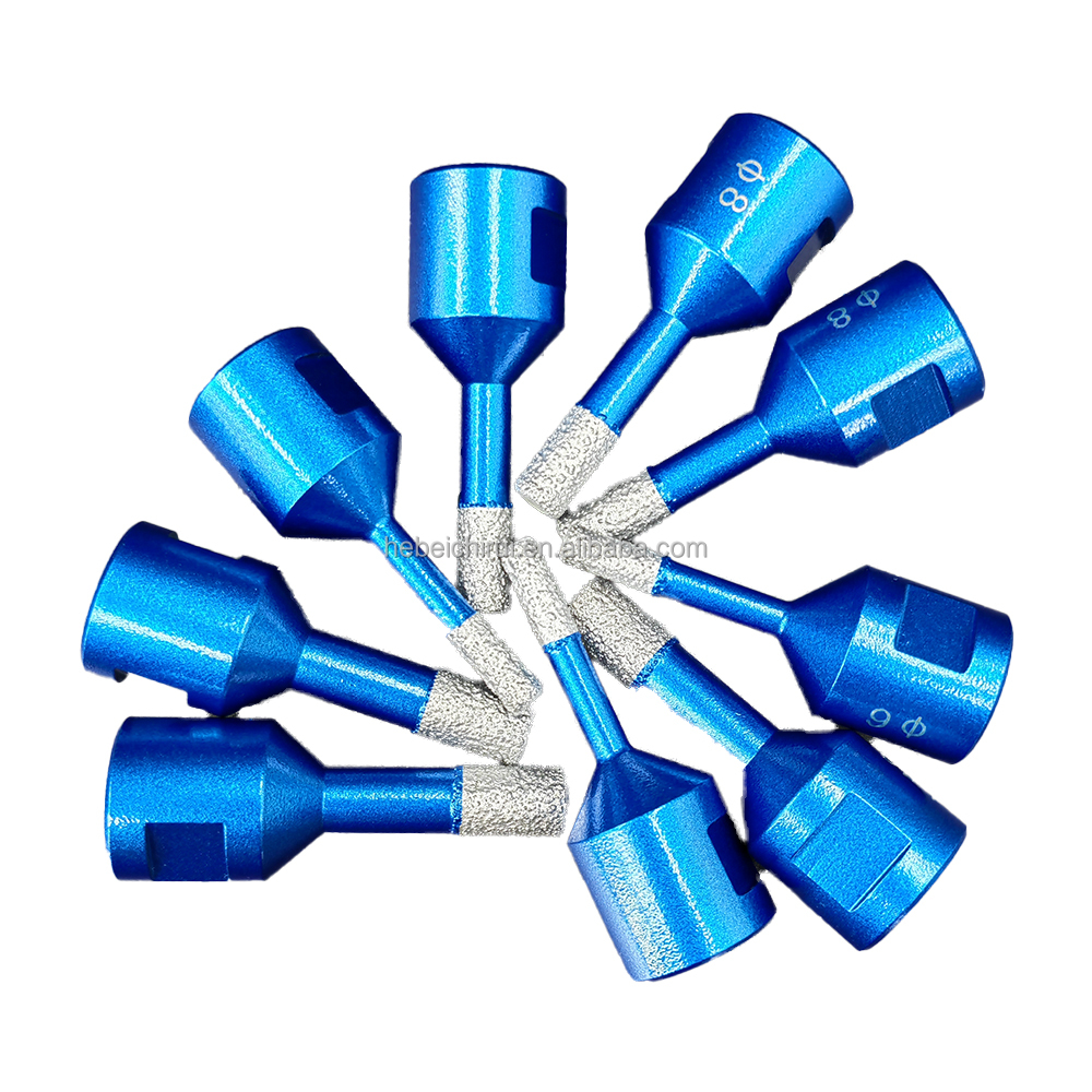 6mm Crown M14 Thread Vacuum Brazed Diamond Core Drill Bit for Marble Stone Porcelain Ceramic Tiles Hole Saw Cutter