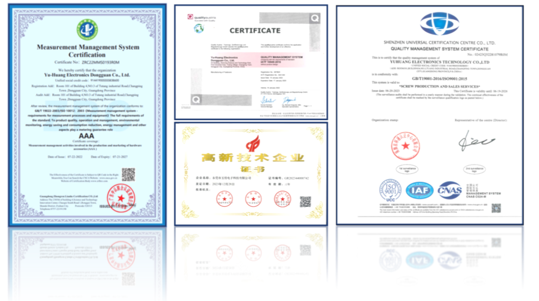 Certificates