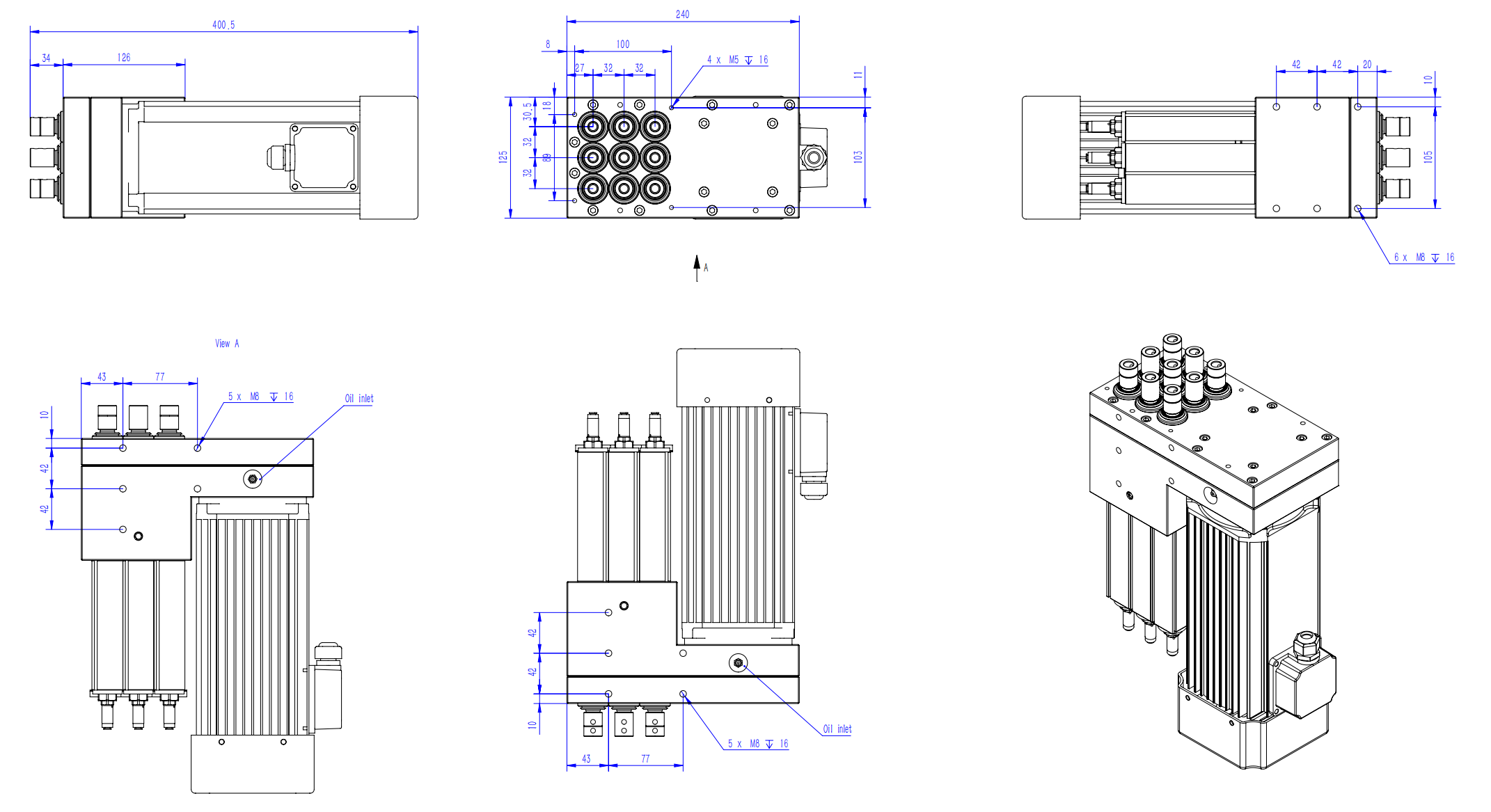 Boring heads HQP-V3X3-S68-B