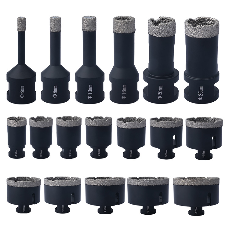 Vacuum Brazed Porcelain Tile Core Drilling Bit Diamond Drills Hole Saw Hole Cutter Diamond Drilling Bits
