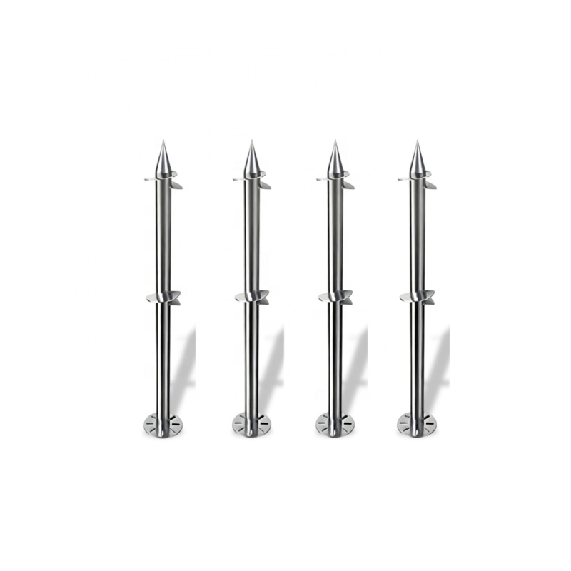 All Size Galvanized Multi-Helix Pile Ground Screw Anchor For Construction Of Wooden House Foundation Screw Pole