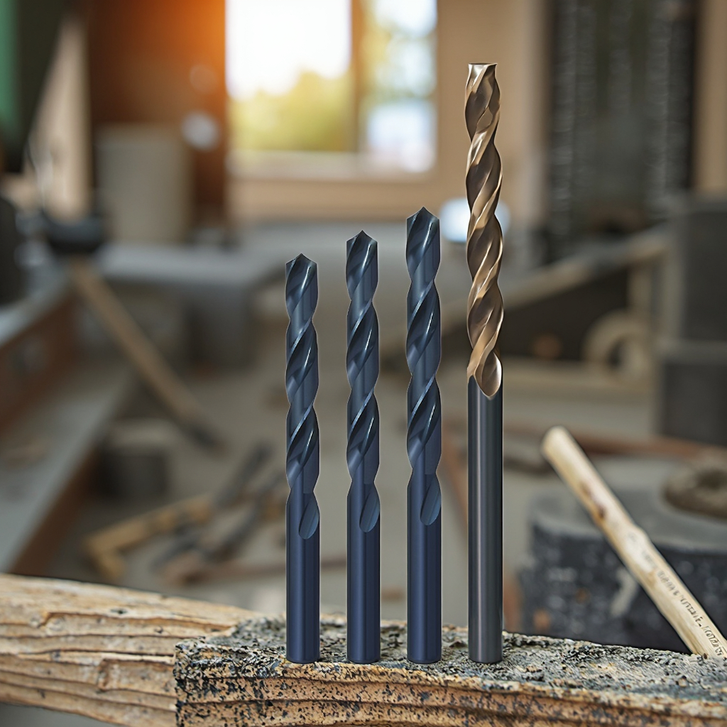 Straight Shank Tungsten Carbide Twist Drill Bit Set Black Oxide Finish for Metal Wood Concrete Drilling 6 Months