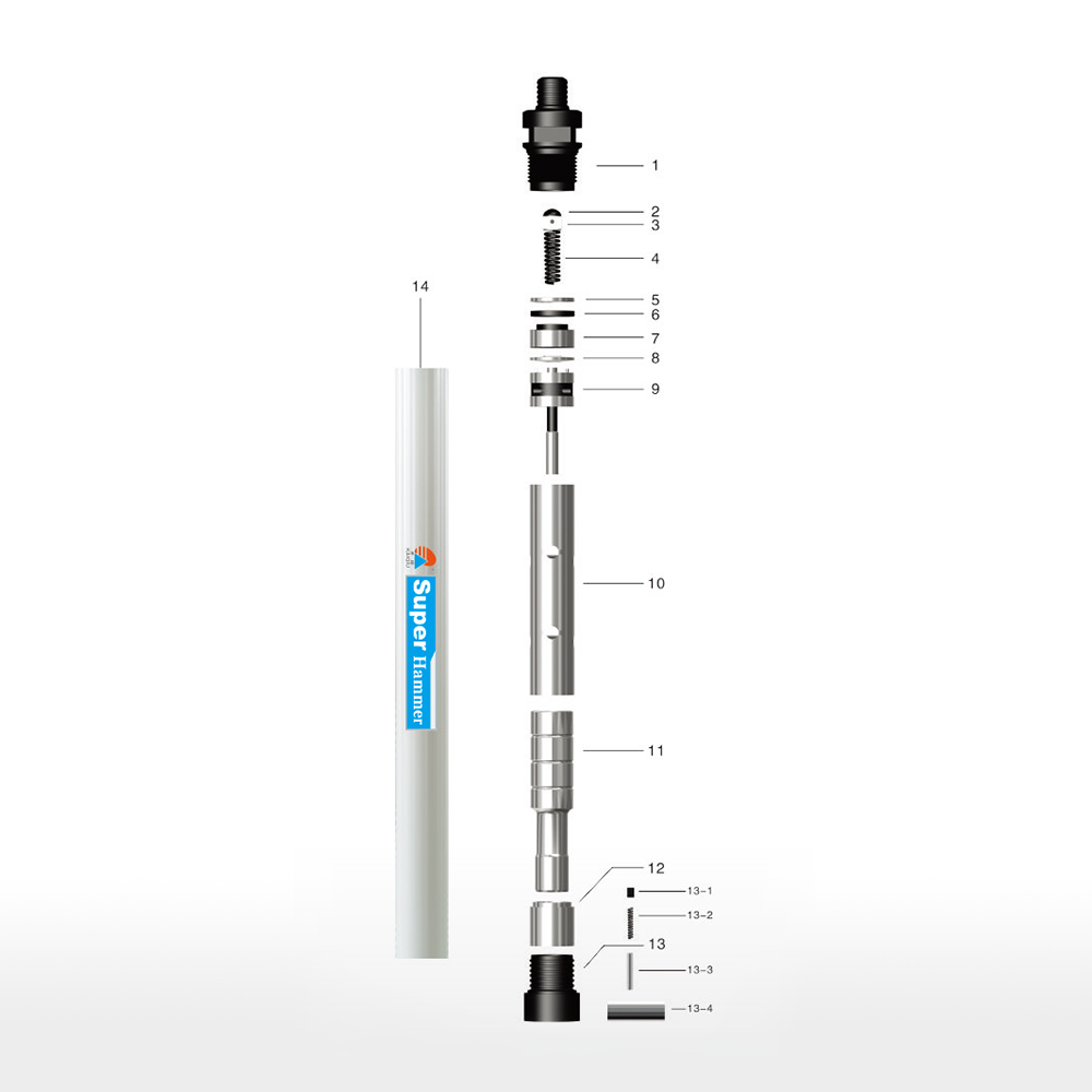 Kaiqiu Brand CIR90 Borehole Down The Hole Dth Hammer